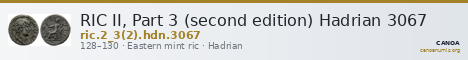RIC II, Part 3 (second edition) Hadrian 3067 — CANOA