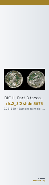 RIC II, Part 3 (second edition) Hadrian 3073 — CANOA