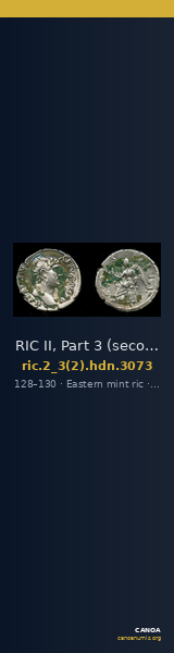 RIC II, Part 3 (second edition) Hadrian 3073 — CANOA