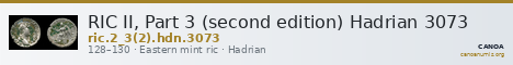 RIC II, Part 3 (second edition) Hadrian 3073 — CANOA