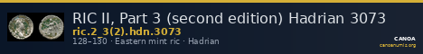 RIC II, Part 3 (second edition) Hadrian 3073 — CANOA