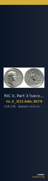 RIC II, Part 3 (second edition) Hadrian 3079 — CANOA