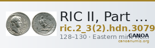 RIC II, Part 3 (second edition) Hadrian 3079 — CANOA
