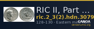 RIC II, Part 3 (second edition) Hadrian 3079 — CANOA