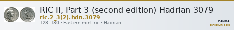 RIC II, Part 3 (second edition) Hadrian 3079 — CANOA