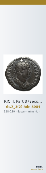 RIC II, Part 3 (second edition) Hadrian 3084 — CANOA
