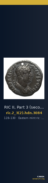 RIC II, Part 3 (second edition) Hadrian 3084 — CANOA