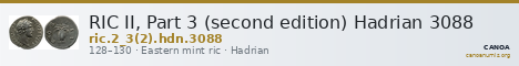 RIC II, Part 3 (second edition) Hadrian 3088 — CANOA