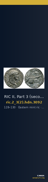 RIC II, Part 3 (second edition) Hadrian 3092 — CANOA