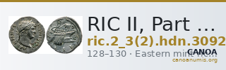 RIC II, Part 3 (second edition) Hadrian 3092 — CANOA
