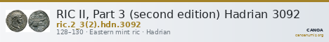 RIC II, Part 3 (second edition) Hadrian 3092 — CANOA