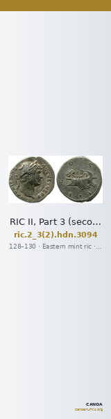 RIC II, Part 3 (second edition) Hadrian 3094 — CANOA