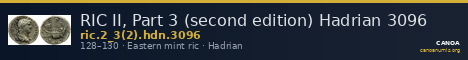 RIC II, Part 3 (second edition) Hadrian 3096 — CANOA