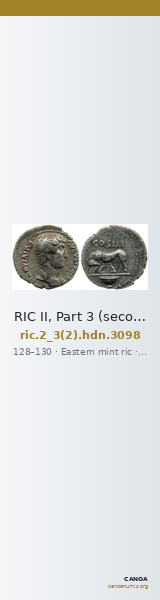 RIC II, Part 3 (second edition) Hadrian 3098 — CANOA