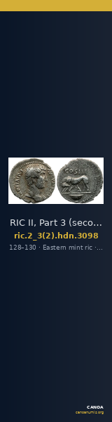 RIC II, Part 3 (second edition) Hadrian 3098 — CANOA