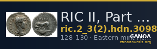 RIC II, Part 3 (second edition) Hadrian 3098 — CANOA