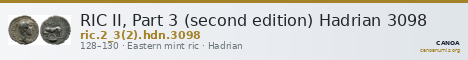 RIC II, Part 3 (second edition) Hadrian 3098 — CANOA