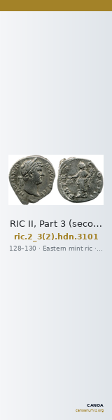 RIC II, Part 3 (second edition) Hadrian 3101 — CANOA