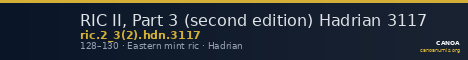 RIC II, Part 3 (second edition) Hadrian 3117 — CANOA