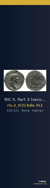 RIC II, Part 3 (second edition) Hadrian 312 — CANOA