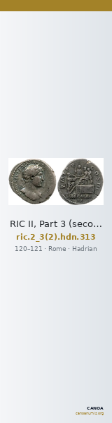 RIC II, Part 3 (second edition) Hadrian 313 — CANOA
