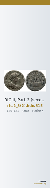 RIC II, Part 3 (second edition) Hadrian 315 — CANOA