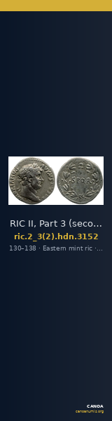 RIC II, Part 3 (second edition) Hadrian 3152 — CANOA