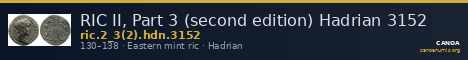 RIC II, Part 3 (second edition) Hadrian 3152 — CANOA