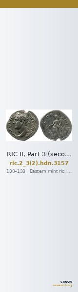 RIC II, Part 3 (second edition) Hadrian 3157 — CANOA