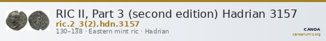 RIC II, Part 3 (second edition) Hadrian 3157 — CANOA