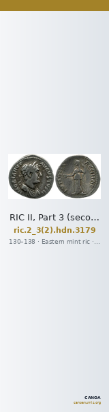 RIC II, Part 3 (second edition) Hadrian 3179 — CANOA