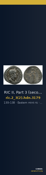 RIC II, Part 3 (second edition) Hadrian 3179 — CANOA