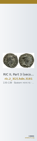RIC II, Part 3 (second edition) Hadrian 3181 — CANOA