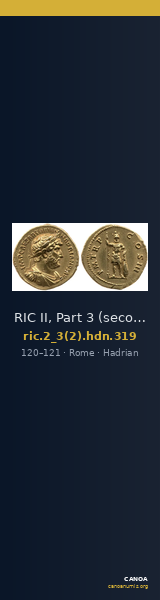 RIC II, Part 3 (second edition) Hadrian 319 — CANOA