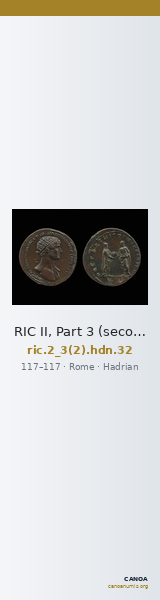 RIC II, Part 3 (second edition) Hadrian 32 — CANOA