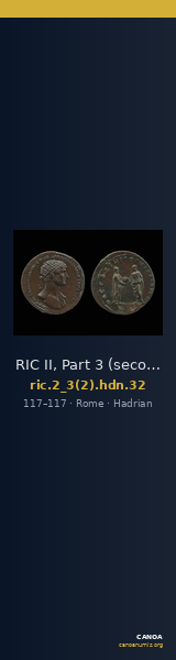 RIC II, Part 3 (second edition) Hadrian 32 — CANOA