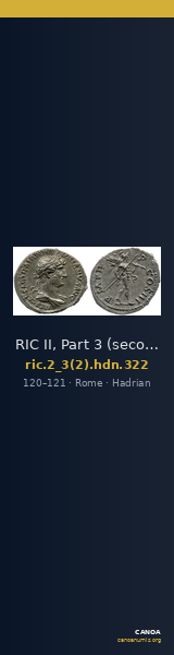RIC II, Part 3 (second edition) Hadrian 322 — CANOA