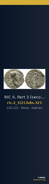 RIC II, Part 3 (second edition) Hadrian 325 — CANOA