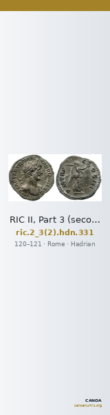 RIC II, Part 3 (second edition) Hadrian 331 — CANOA