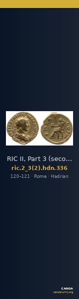 RIC II, Part 3 (second edition) Hadrian 336 — CANOA