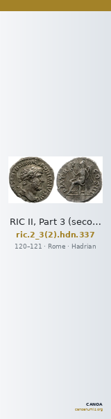 RIC II, Part 3 (second edition) Hadrian 337 — CANOA