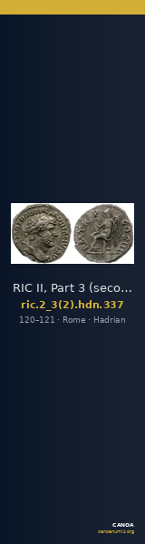 RIC II, Part 3 (second edition) Hadrian 337 — CANOA