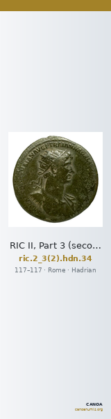 RIC II, Part 3 (second edition) Hadrian 34 — CANOA