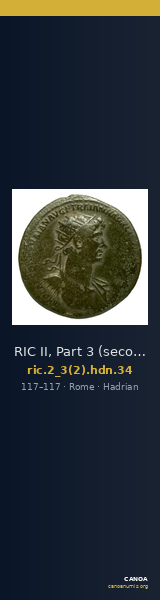 RIC II, Part 3 (second edition) Hadrian 34 — CANOA