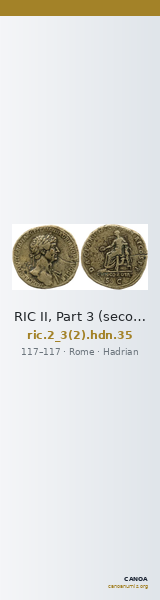 RIC II, Part 3 (second edition) Hadrian 35 — CANOA