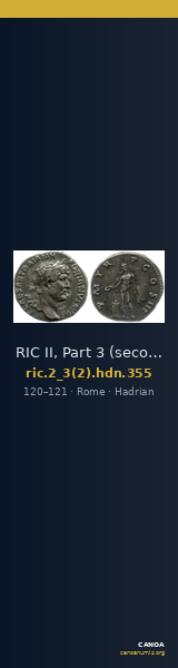 RIC II, Part 3 (second edition) Hadrian 355 — CANOA