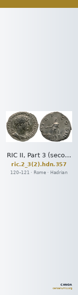 RIC II, Part 3 (second edition) Hadrian 357 — CANOA