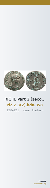 RIC II, Part 3 (second edition) Hadrian 358 — CANOA