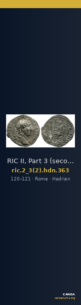 RIC II, Part 3 (second edition) Hadrian 363 — CANOA