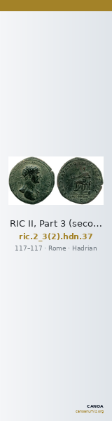 RIC II, Part 3 (second edition) Hadrian 37 — CANOA